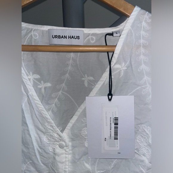 Urban Haus -Embroidered Lace-Trim Blouse - Picture 5 of 6